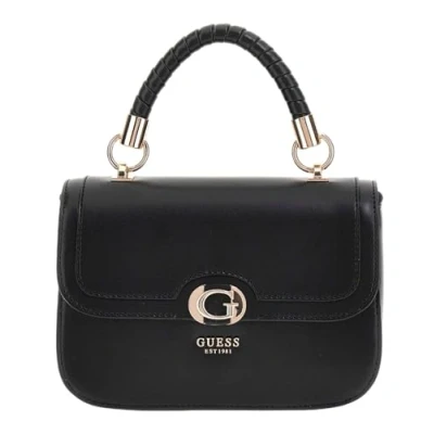 Afbeelding van GUESS Handtas Schoudertas Orlina Top Handle Flap Bag Black Zwart