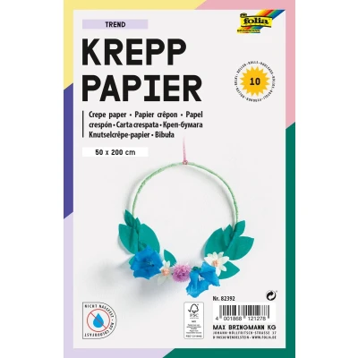 Afbeelding van Crêpepapier Folia 50x200cm Trend 10 kleuren