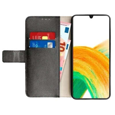 Afbeelding van Just in Case PU leer Book Zwart Samsung Galaxy A14/A14 5G