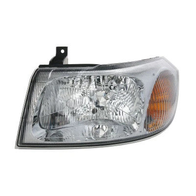 Afbeelding van TYC 20 0066 05 2 Koplampen Links H4 Chroom Met lamphouder, Zonder elektro motor FORD: Transit Mk5 Platform / Chassis, Van