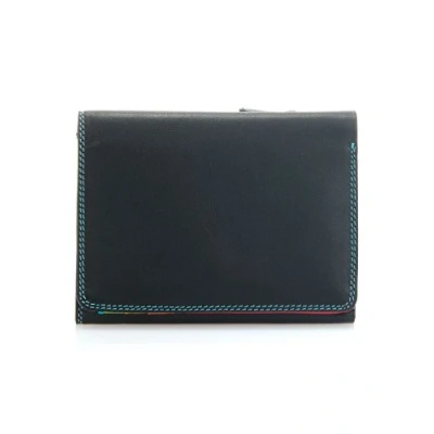 Afbeelding van Mywalit Medium Tri fold Wallet damesportemonnee Black Pace