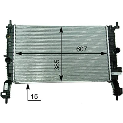 Afbeelding van MAHLE ORIGINAL CR 2120 000P Radiateur 607 385 15 Koelribben gesoldeerd OPEL: Meriva A