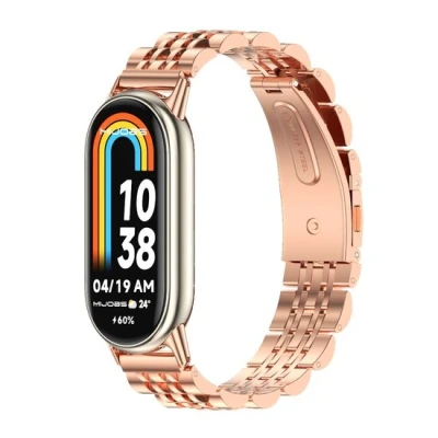 Afbeelding van Stalen schakelbandje Rosé goud Xiaomi Smart band 8