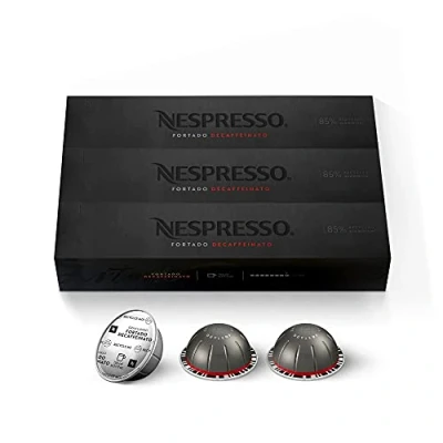Afbeelding van Nespresso Vertuo Fortado Decaffeinato, Gran Lungo, 30 koffiecapsules
