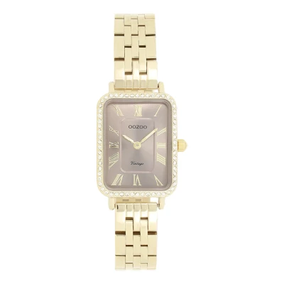 Afbeelding van OOZOO Vintage series Goudkleurige horloge met roestvrijstalen armband C20415