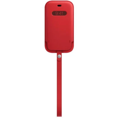 Afbeelding van Apple Hoesje Met Koord Geschikt voor iPhone 12 Mini Leather Sleeve smartphone rood