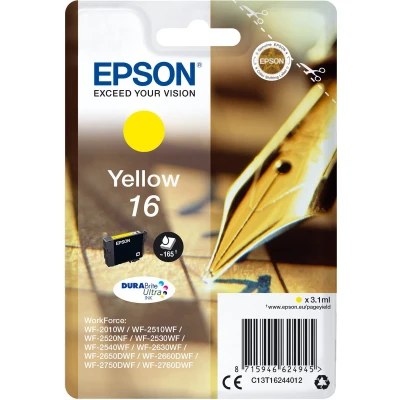 Afbeelding van Epson 16 (C13T16244012) Inktcartridge Geel