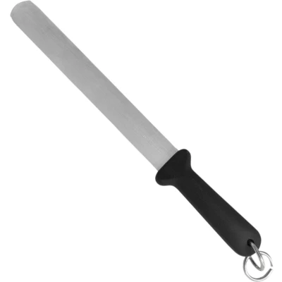 Afbeelding van Eikaso Solingen Professioneel RVS Aanzetstaal 29 cm Grof Slijpoppervlak Zwart Heft