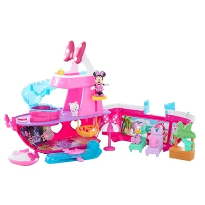Afbeelding van Just Play Disney Junior Minnie Mouse Bowdazzling jachtspeelset, kinderspeelgoed voor leeftijden 3 Up by