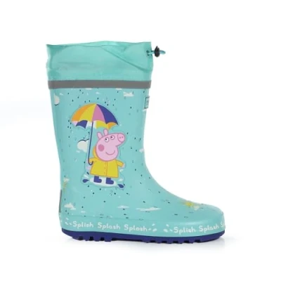 Afbeelding van Regatta Peppasplash Welly Rain unisex kinderboot, aruba blue regen