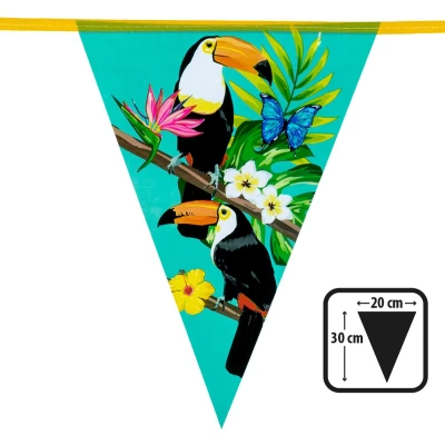 Afbeelding van Vlaggenlijn Slinger Hawaii Toekan 6mtr.