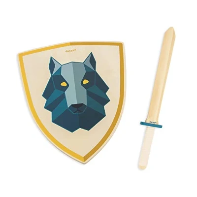 Afbeelding van Janod schild en zwaard wolf