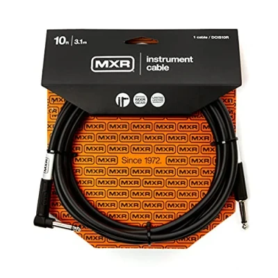 Afbeelding van MXR DCIS10R instrumentenkabel, 3,1 m, rechthoekig, zwart