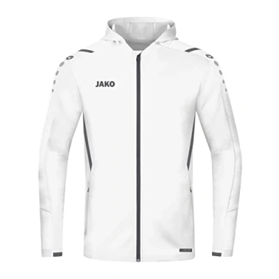 Afbeelding van Jas met kap Challenge Wit/anthra light / 4XL