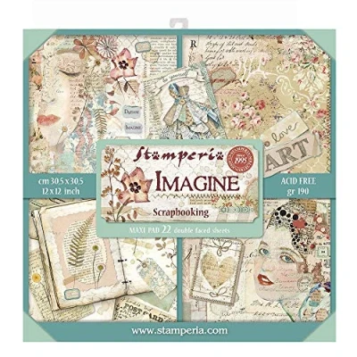 Afbeelding van Stamperia Imagine 12x12 Inch Maxi Paper Pack (SBBXL04)