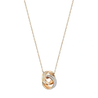 Afbeelding van Swarovski dames Further hanger met kristal in de kleur Roségoud