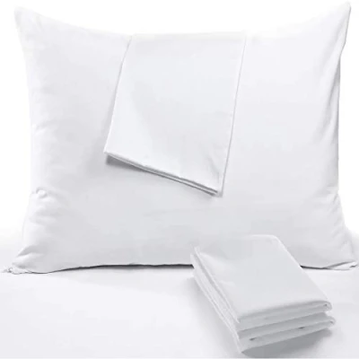 Afbeelding van RICHAIR Kussenbeschermer, 65 x cm, 2 stuks, waterdicht, kussensloop met ritssluiting, ademend en insectenwerend mijtdicht, wit, polyester, bescherming
