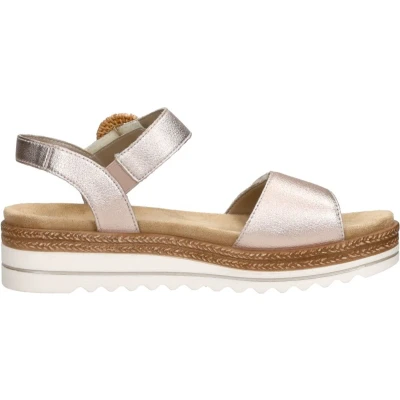 Afbeelding van Remonte Sandalen Plat Rosé goud Maat 45