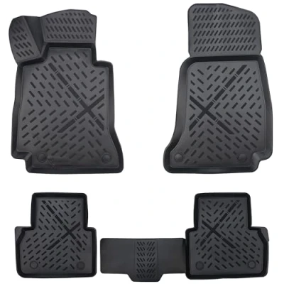 Afbeelding van Elmasline Design rubberen mattenset voor Mercedes E klasse W213 en S213 bouwjaar 2016 2023, extra hoge rand van 5 cm, 3D vloermataccessoires