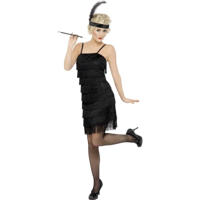 Afbeelding van Dressing Up &amp; Costumes 20s Razzel And Gang Fringe Flapper Costume