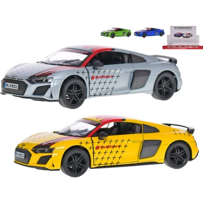 Afbeelding van Welly Audi R8 Coupé die cast pull back, verkrijgbaar in 4 kleuren verkoop per stuk