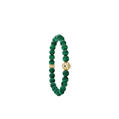 Afbeelding van Thomas SABO Malachite Armband, Heren, Maat: One Size, Green