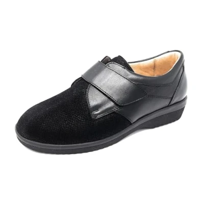 Afbeelding van Ganter dames pantoffels, zwart.