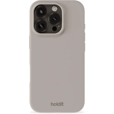 Afbeelding van Holdit Hoesje Geschikt voor iPhone 16 Pro Max Siliconen Silicone Case bruin