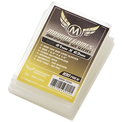 Afbeelding van Mayday Games 331672 kaartspel beschermhoes Mini USA 41 x 63 mm 100 stuks