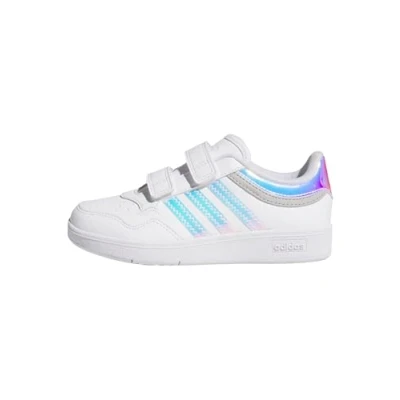 Afbeelding van adidas Mixte enfant HOOPS 4.0 C SHOES, ftwr white/ftwr white/grey two, 34 EU