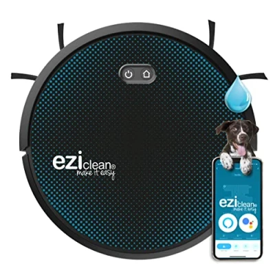Image de Aspirateur robot Eziclean Aqua Connect x550 Noir et Bleu