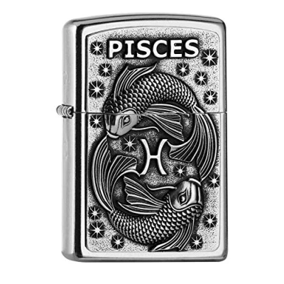 Afbeelding van Zippo 2006500 PL 207 Pisces Tierkr. V19 Aansteker Messing Design 5,83,81,2