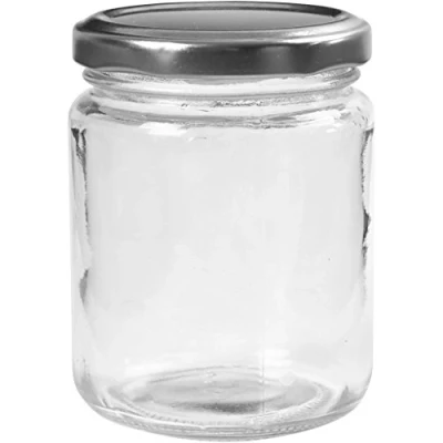 Afbeelding van Glazen pot, h: 9,1 cm, d: 6,8 12 stuks, transparant