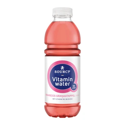 Afbeelding van Sourcy Vitaminwater Framboos/Granaatappel Pet 6 x 1 liter