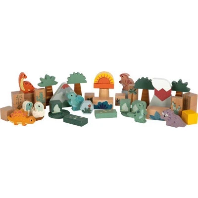 Afbeelding van Small Foot Houten Bouwblokken Dino, 50dlg.