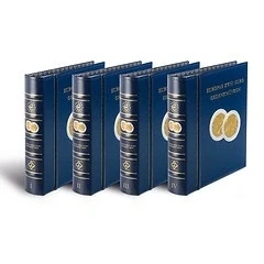 Afbeelding van Leuchtturm Leuchtturm, Optima Classic, Album (4 rings) Europa&#039;s Herdenkings 2 Euromunten deel IV incl. cassette Blauw afm: 250x280x65 mm. per