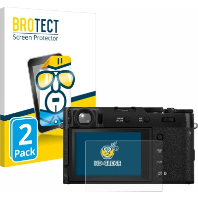 Afbeelding van BROTECT Screenprotector voor Fujifilm X100VI Folie Beschermfolie transparant (2 Stuks)