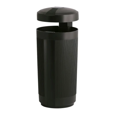 Afbeelding van Buitenafvalbak met afdak 50 ltr. Zwart
