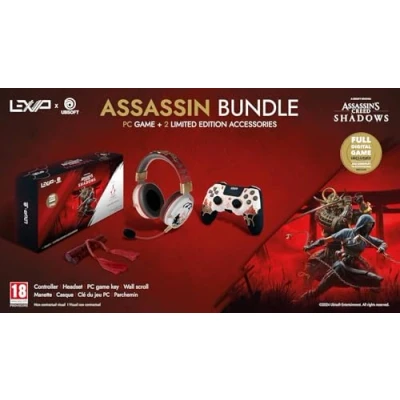Afbeelding van LEXIP Assassin&#039;s Creed Shadows &quot;ASSASSIN&quot; Bundel draadloze gaming headset en controller inclusief volledige PC versie game Exclusief design i.s.m. UBISOFT Multicolor