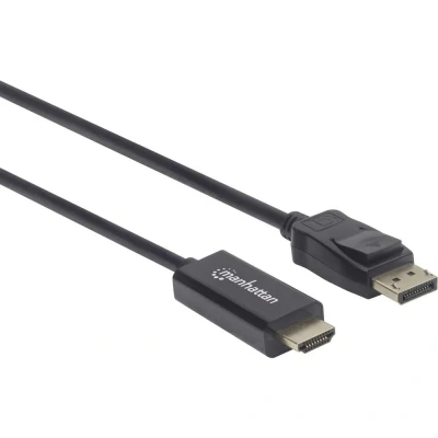 Afbeelding van Manhattan 152662 DisplayPort kabel / HDMI Adapterkabel stekker, A stekker 1.00 m Zwart