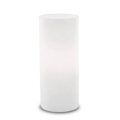 Afbeelding van Tafellamp Edo van witte glas, hoogte 23 cm