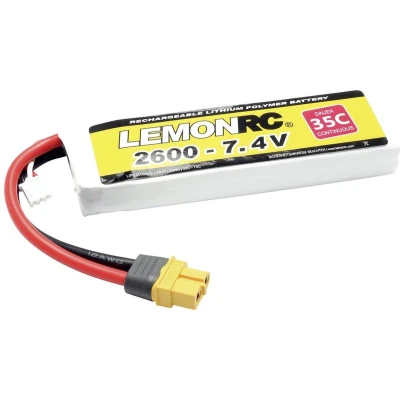 Afbeelding van LemonRC LiPo accupack 7.4 V 2600 mAh Aantal cellen: 2 35 C Softcase XT60