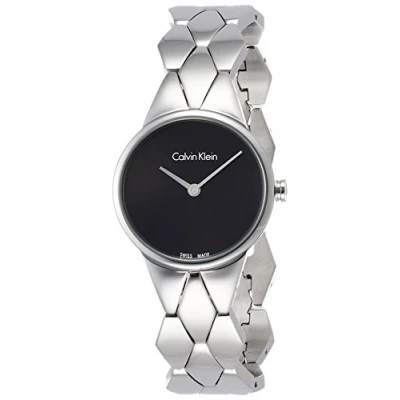 Afbeelding van Calvin Klein Snake Horloge silvercoloured, Dames, Maat: One Size, Silver coloured