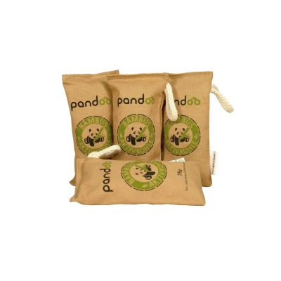 Afbeelding van Pandoo Luchtverfrisser Bamboe &amp; Houtskool 4 x 75 gram
