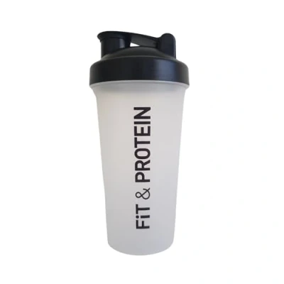 Afbeelding van Fit &amp; Protein Shaker voor eiwitshakes, 600 ml, BPA vrij, transparant, 222422