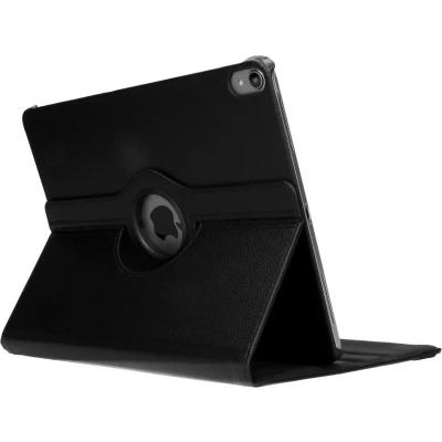 Afbeelding van Tablet Hoes Geschikt voor iPad Pro 12.9 (2018) 360 Draaibare Bookcase Zwart