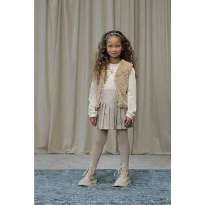Afbeelding van Le Chic Twinny Plooirok *goud* Meisjes 104