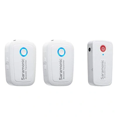 Afbeelding van Saramonic Blink 500 B2W draadloze set voor camera met 2 lavalier zenders en 1 ontvanger 3.5mm mini jack