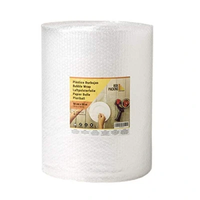 Afbeelding van BOXPACKING Luchtkussenfolie voor Verhuizing 50 cm breed x m lang Kartonnen verpakking Bubbelpapier of verzending pakketten.