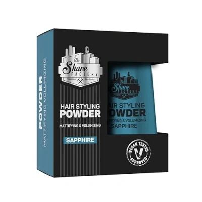 Image de The Shave Factory Hair Styling Powder Matifiant et volumateur pour une texture, un volume fini mat inégalés Parfait chaque look type de cheveux 20g (Sapphire, 1 Pièce)